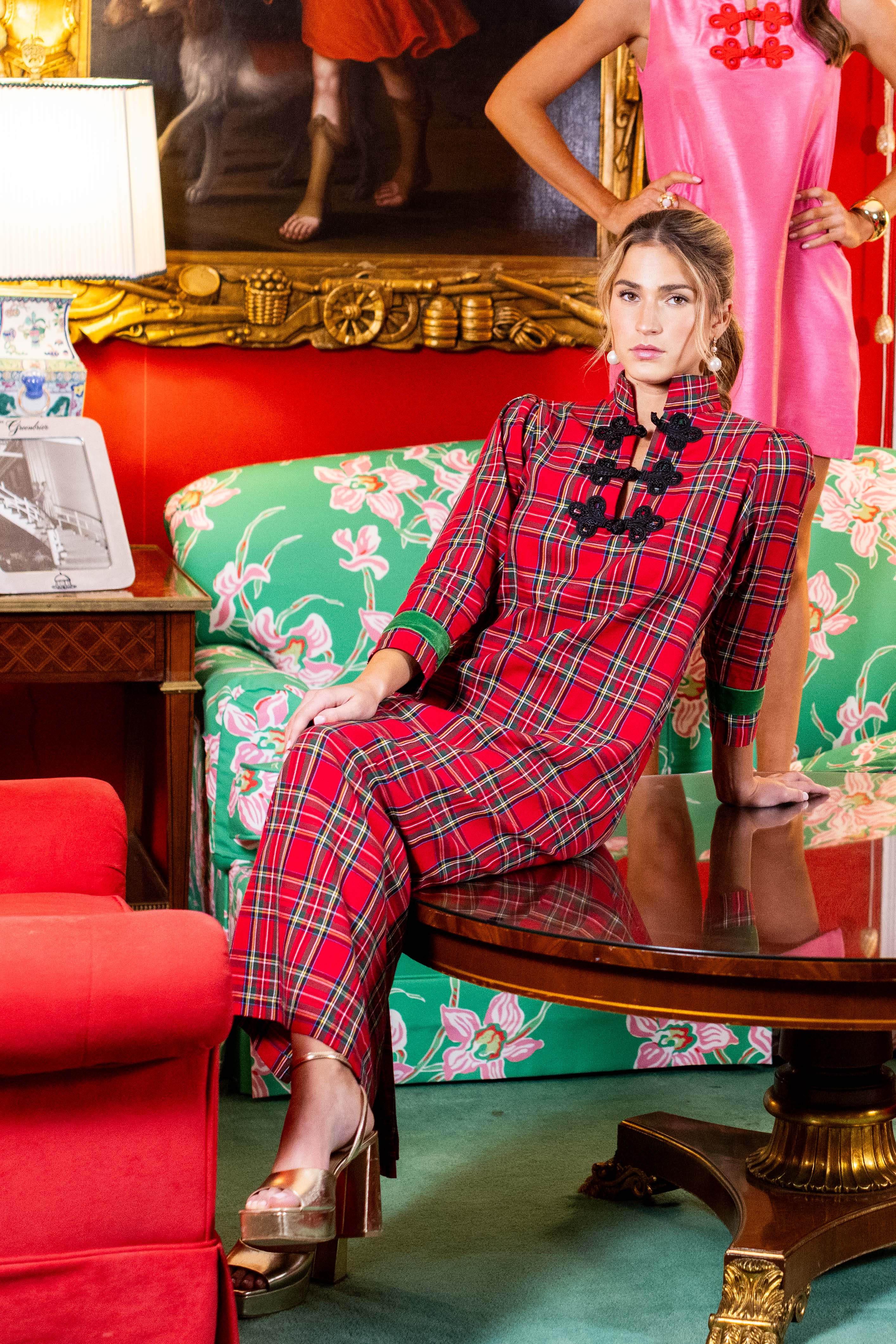Red Tartan Bouvier Long