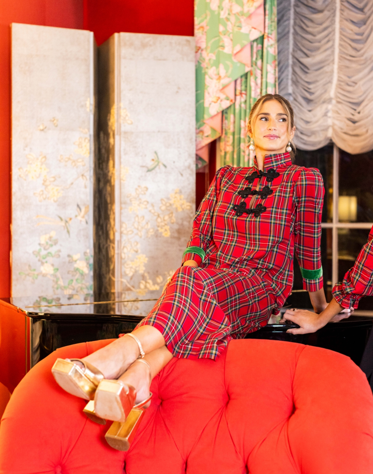 Red Tartan Bouvier Long