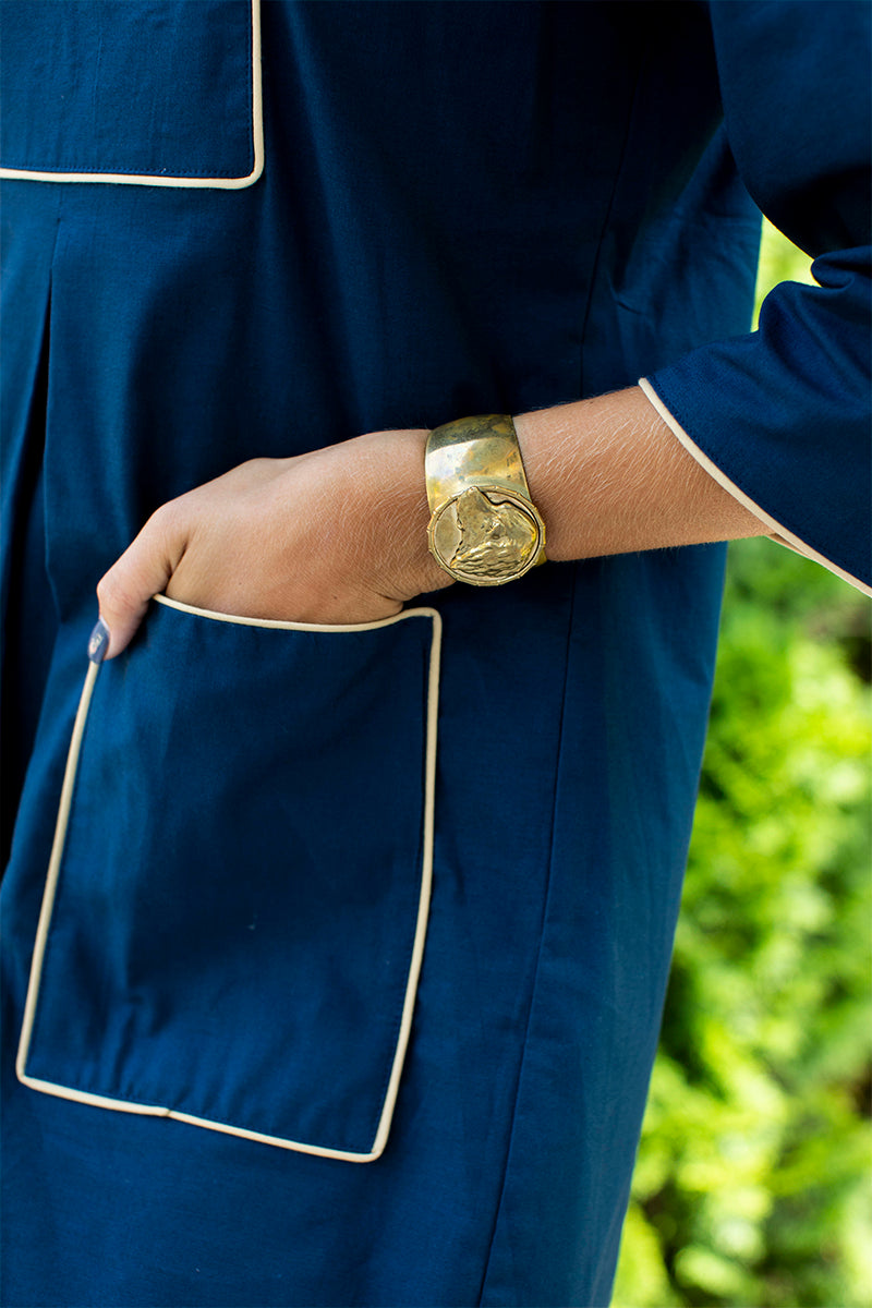 Cassidy Short Navy & Camel