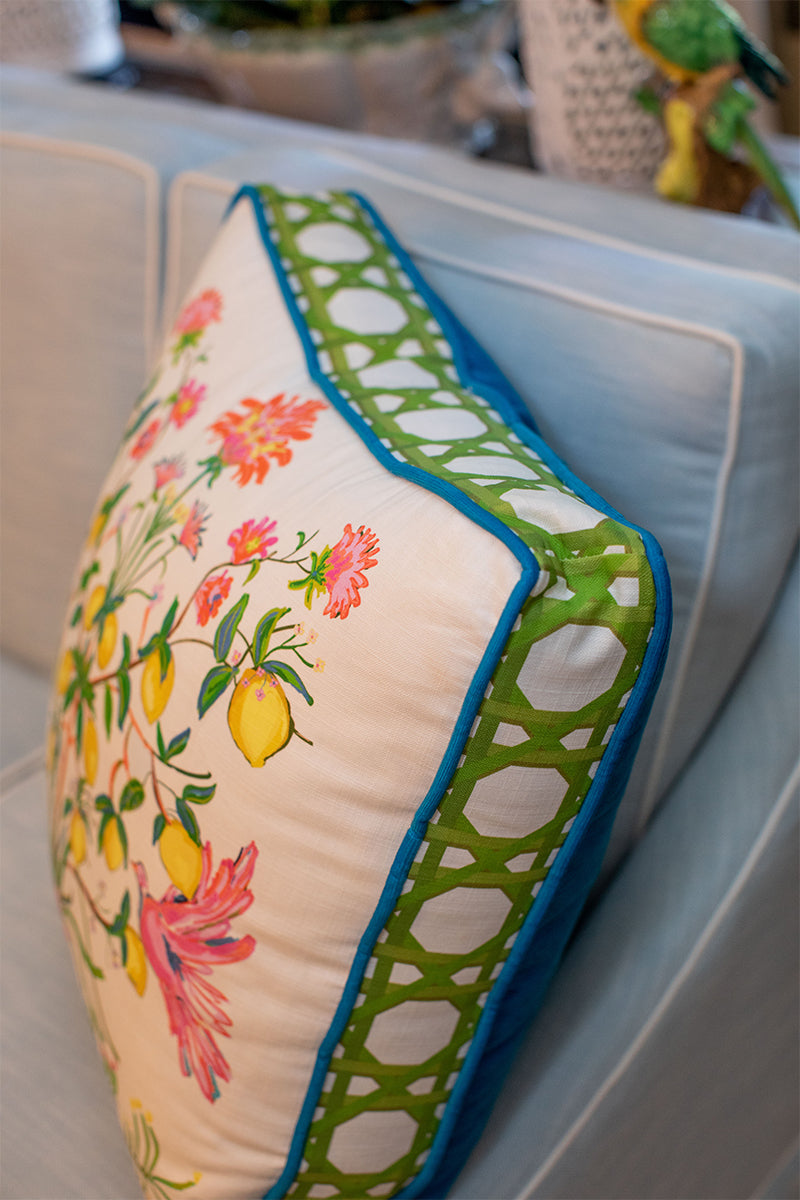 Lemon Soiree© Square Pillow