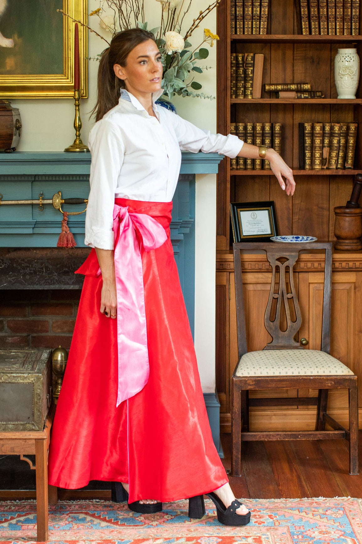 The Perry Reversible Wrap Skirt