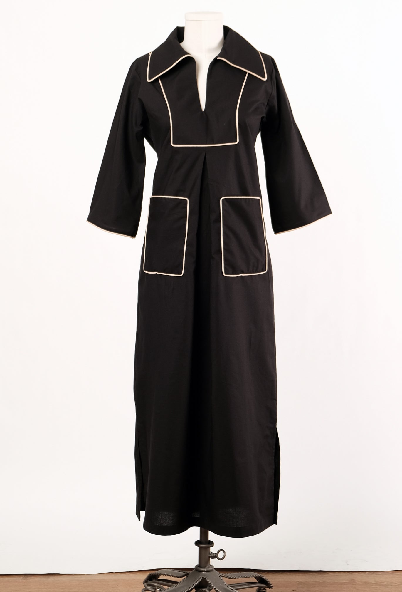 Cassidy Long Black & Camel
