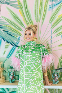 Green Treillage© The Darling Caftan