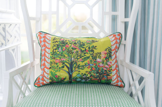 Golden Hour© 14x20 inch Rectangle Pillow in Chartreuse