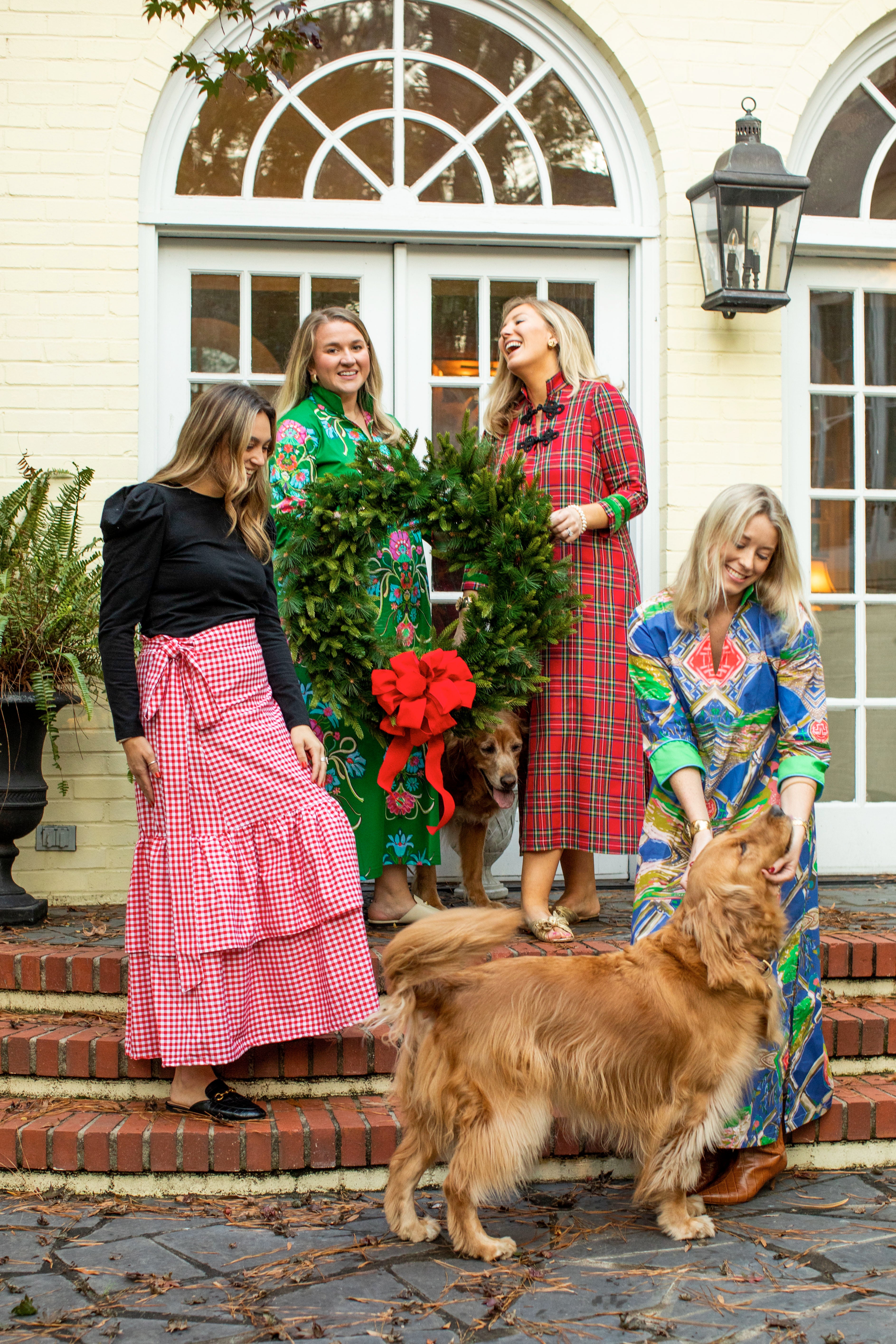 Red Gingham Brady Wrap Skirt