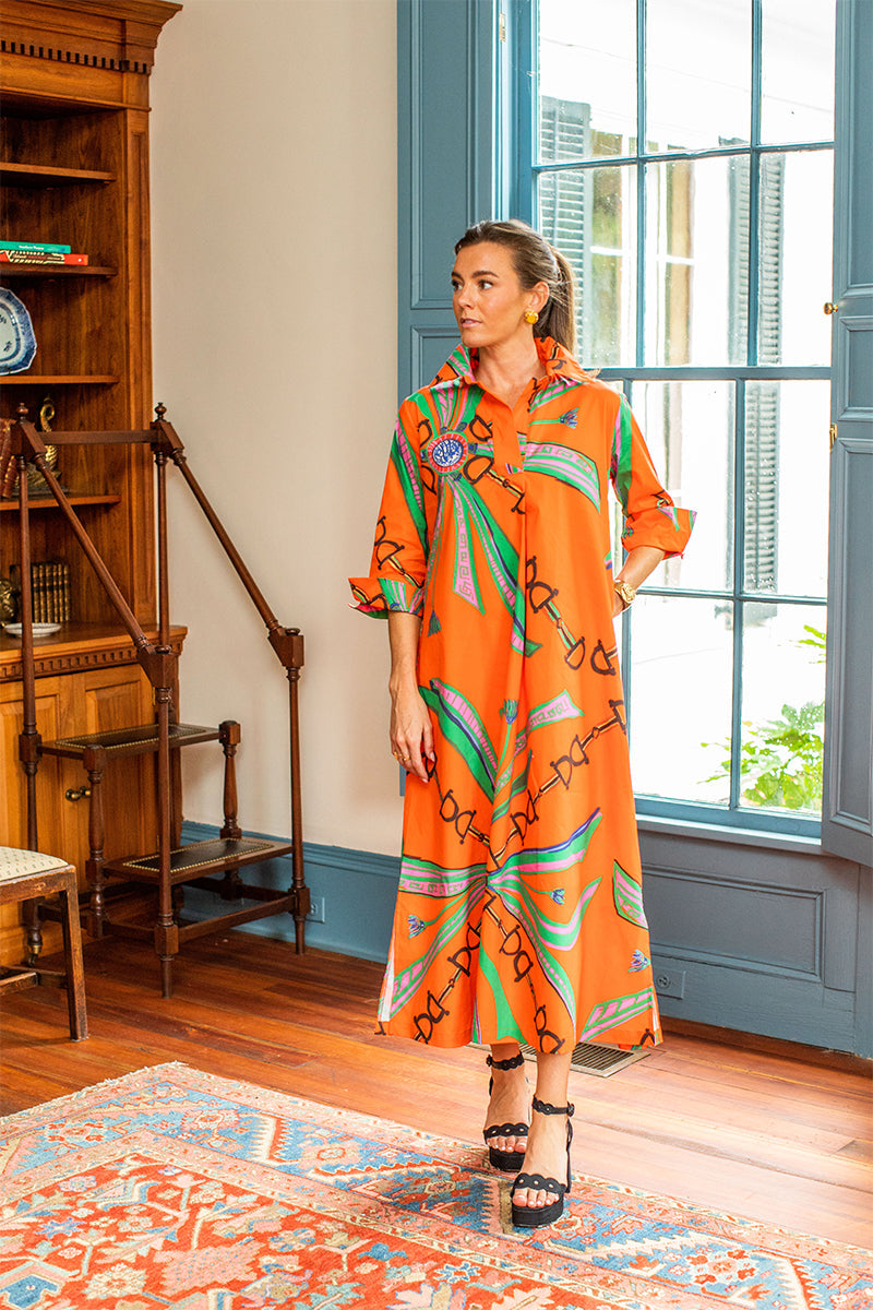 Estate Orange© Shirt Dress Long